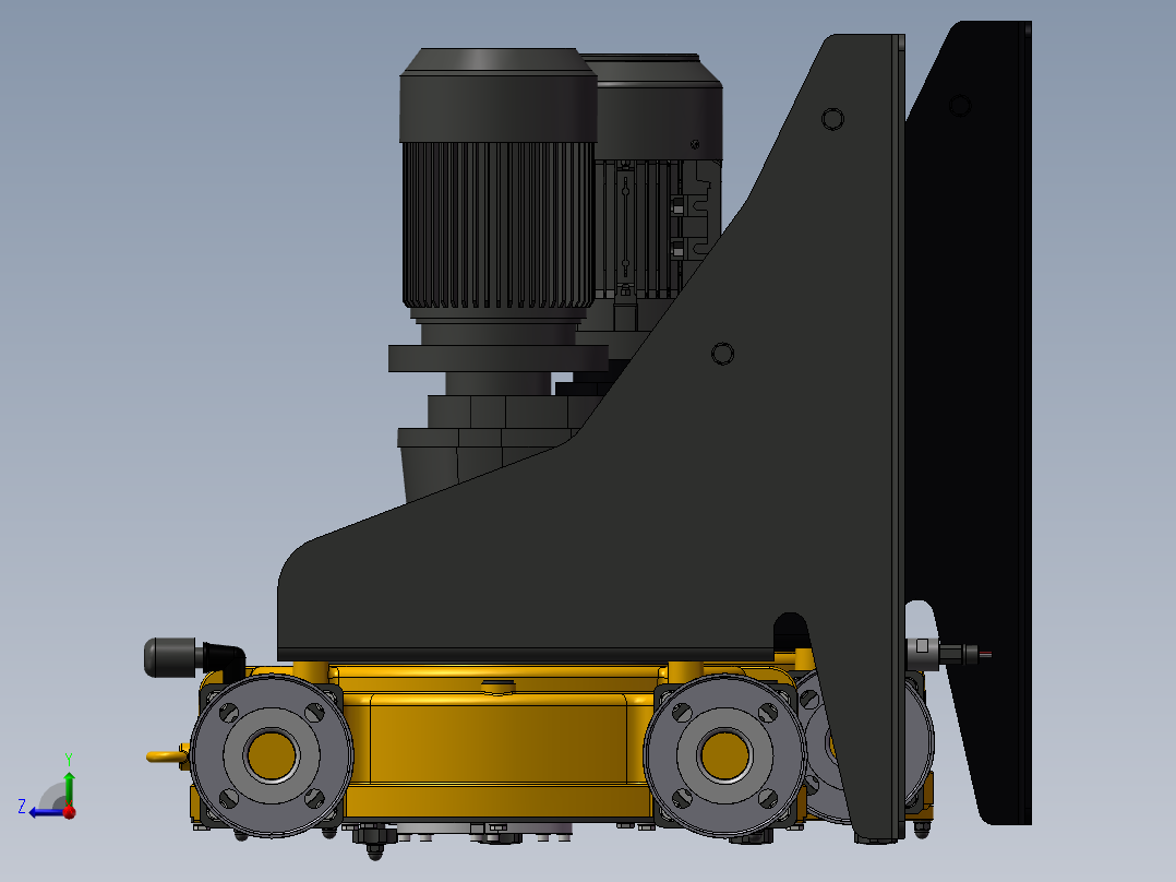2款-Boyser_FM2“FMP50滚轮蠕动泵P50BA14      RBT40A13模型右视图