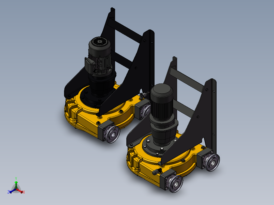 2款-Boyser_FM2“FMP50滚轮蠕动泵P50BA14      RBT40A13模型正等轴测图
