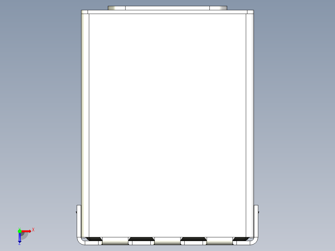 堆叠式 USB-C 连接器俯视图