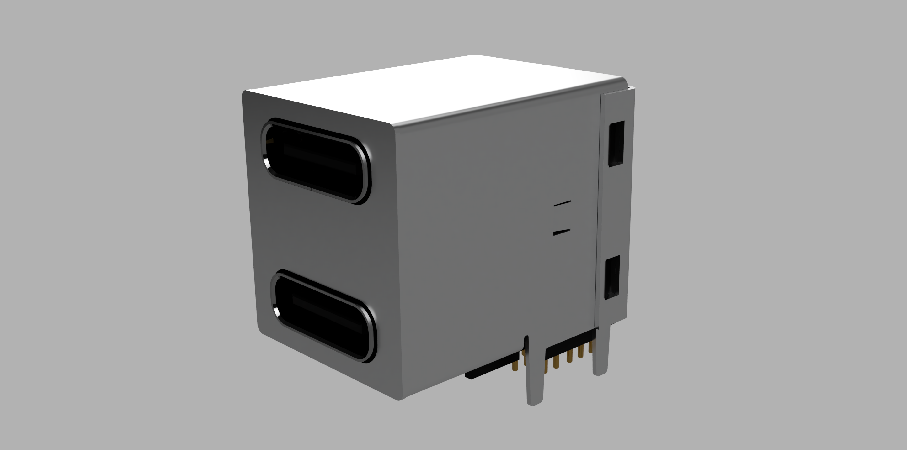 堆叠式 USB-C 连接器