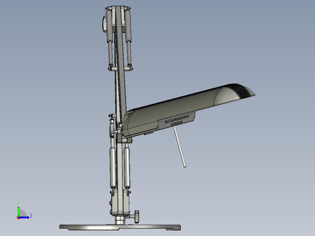 JBG 旋转台灯左视图