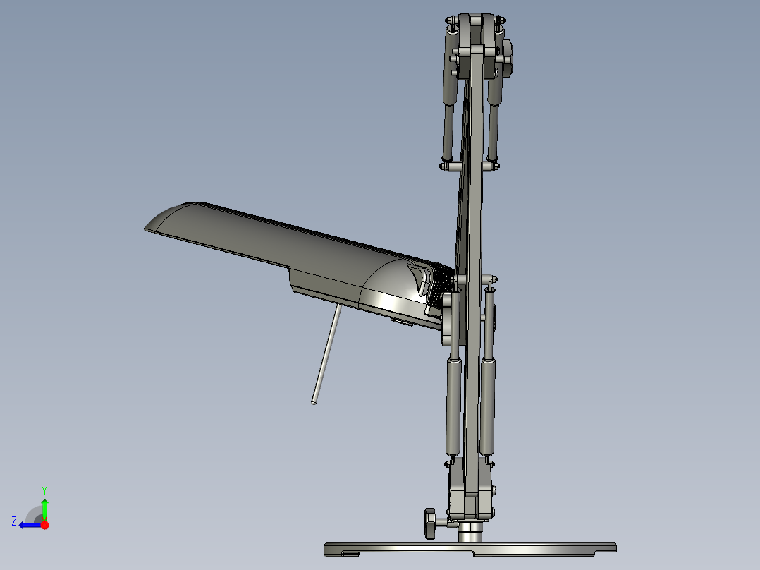 JBG 旋转台灯右视图