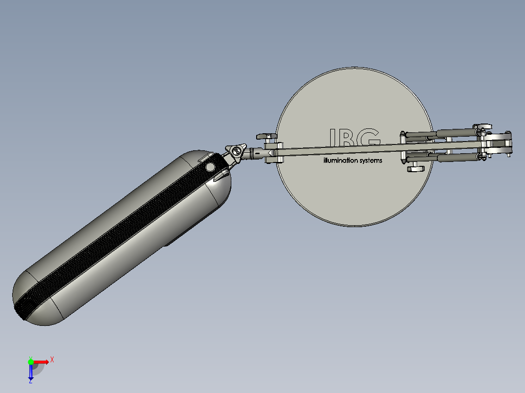 JBG 旋转台灯俯视图