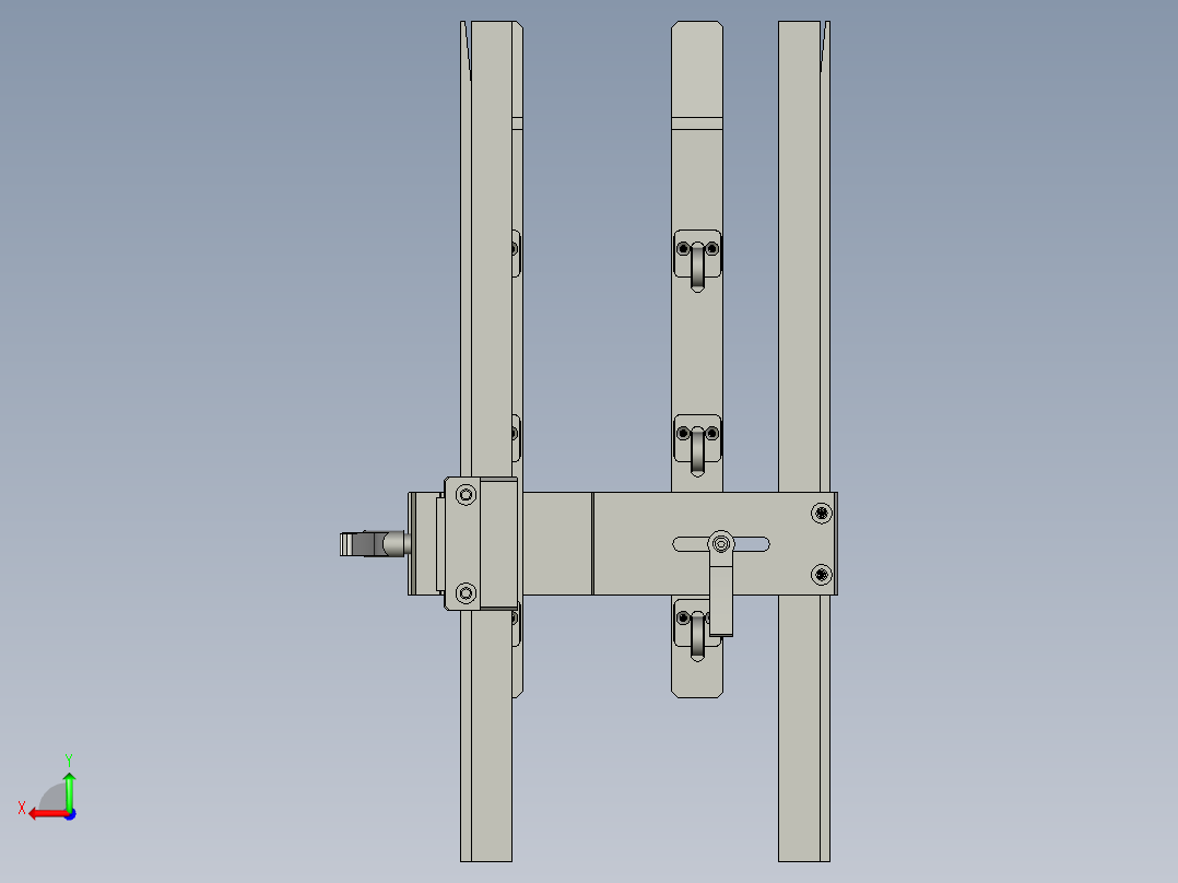 03进料料盒限位组件后视图