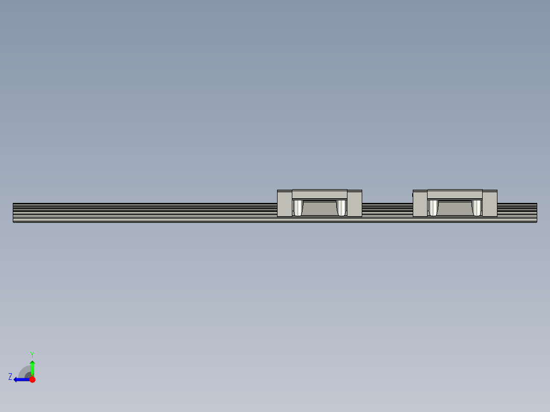 上银-线性导轨HGW20CC2R480右视图