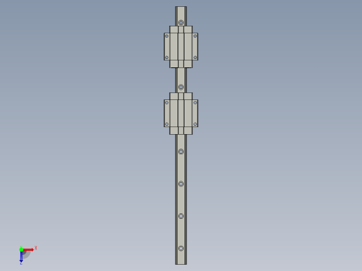 上银-线性导轨HGW20CC2R480俯视缩略图