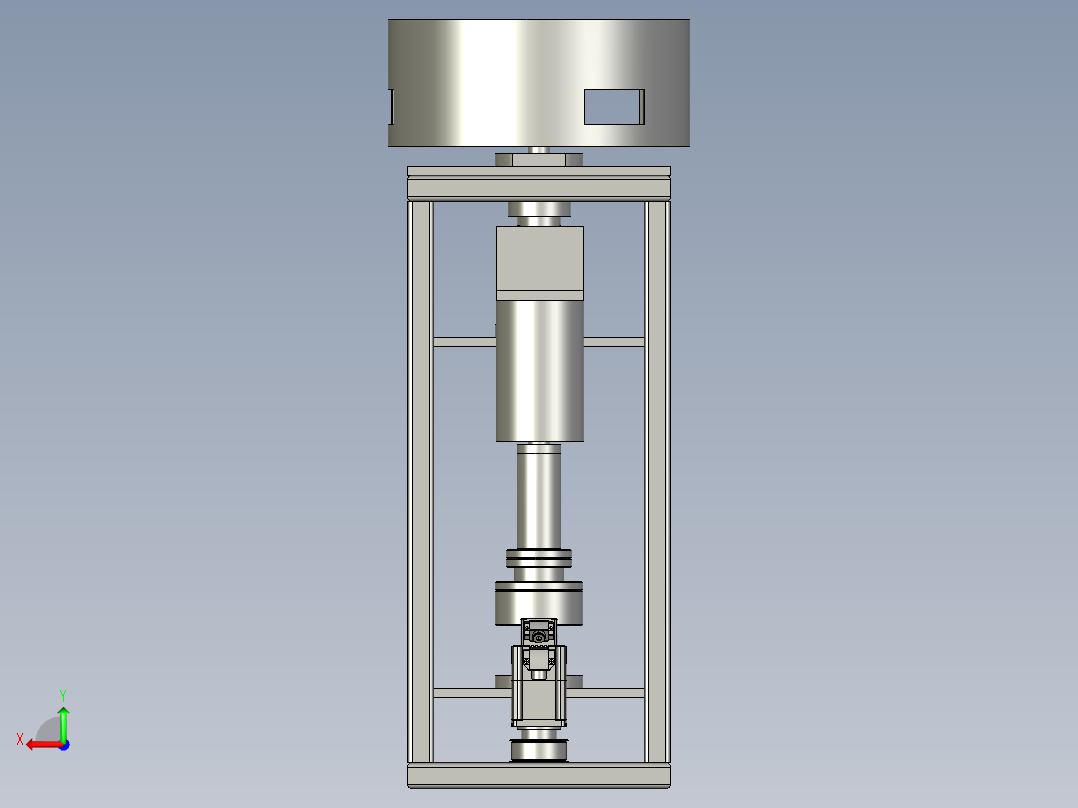 混粉机充分快捷混均匀装置后视图