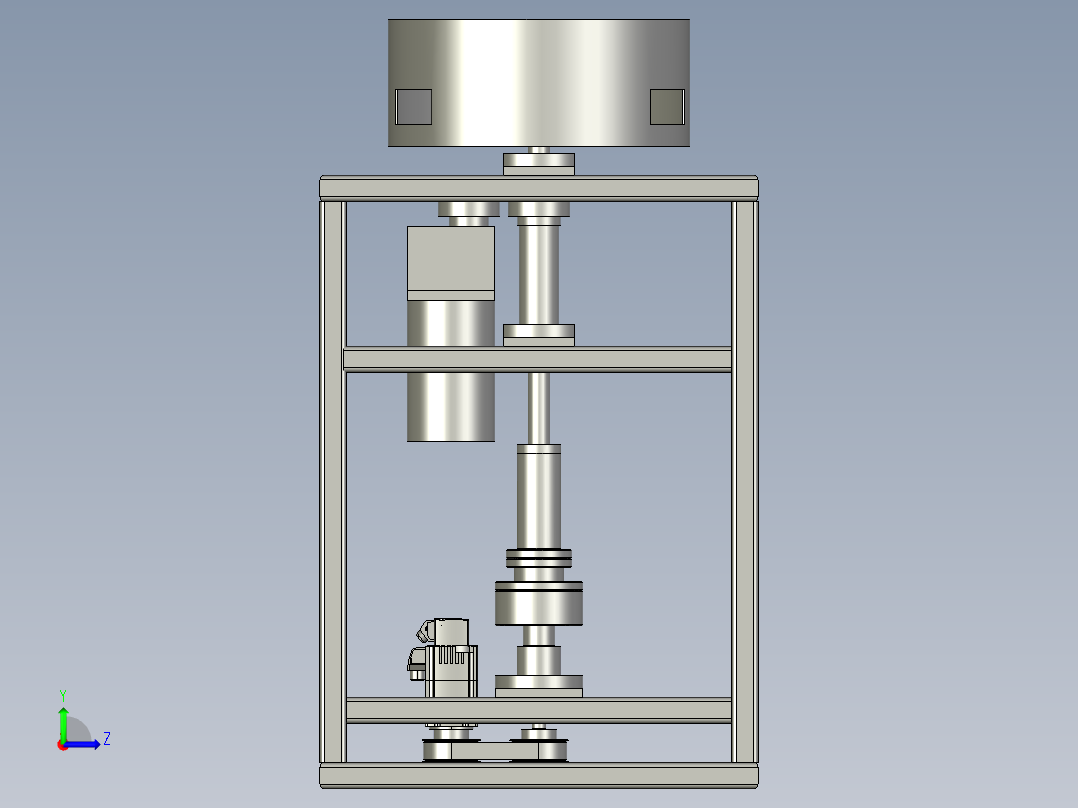 混粉机充分快捷混均匀装置左视图