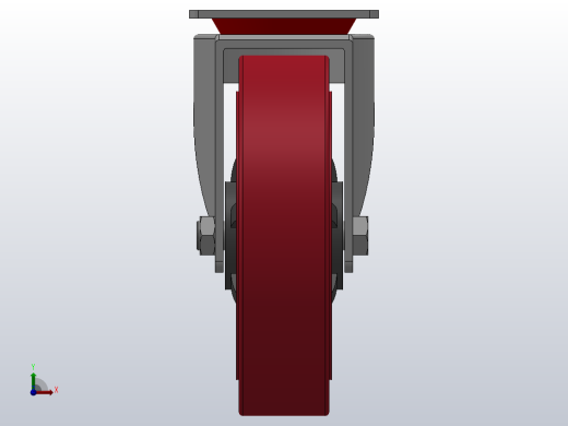 Z01-01-160-404R普通工业轮[Z01-01-200-404R]脚轮前视缩略图