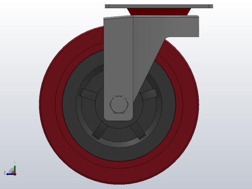 Z01-01-160-404R普通工业轮[Z01-01-200-404R]脚轮右视缩略图