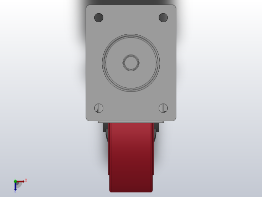 Z01-01-160-404R普通工业轮[Z01-01-200-404R]脚轮俯视缩略图