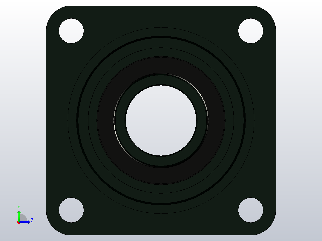 JB╱T 5303-2002[带凸台方形座顶丝外球面球轴承[UCFS型]UCFS314]左视图