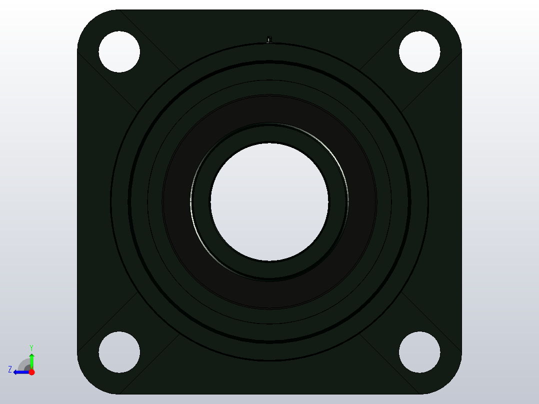 JB╱T 5303-2002[带凸台方形座顶丝外球面球轴承[UCFS型]UCFS314]右视图