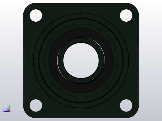 JB╱T 5303-2002[带凸台方形座顶丝外球面球轴承[UCFS型]UCFS314]右视缩略图