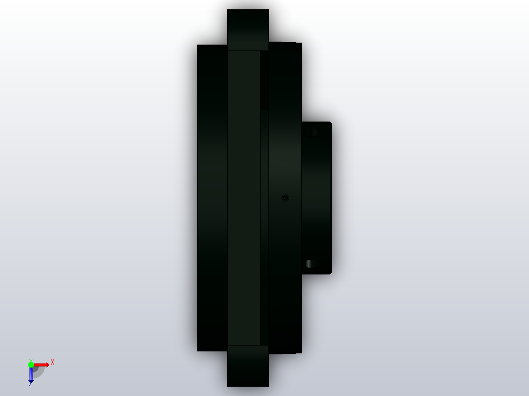 JB╱T 5303-2002[带凸台方形座顶丝外球面球轴承[UCFS型]UCFS314]俯视图