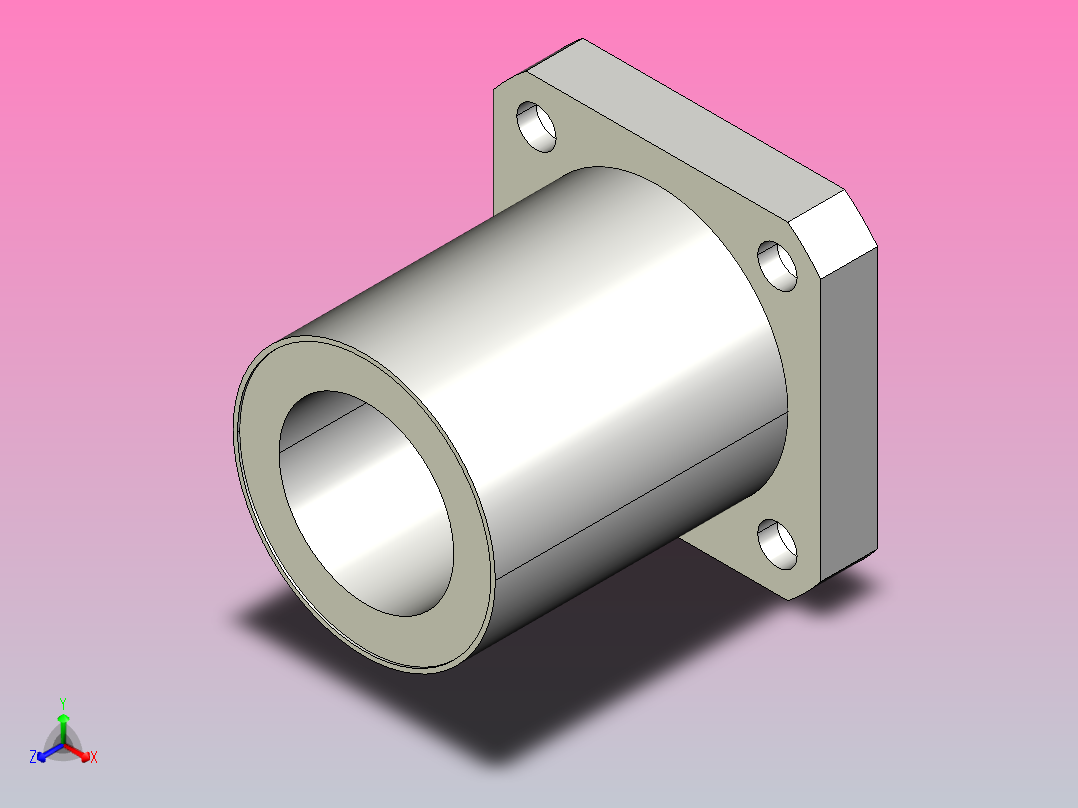 LMK亚洲标准型直线轴承_法兰式[LMK40UU]主视图