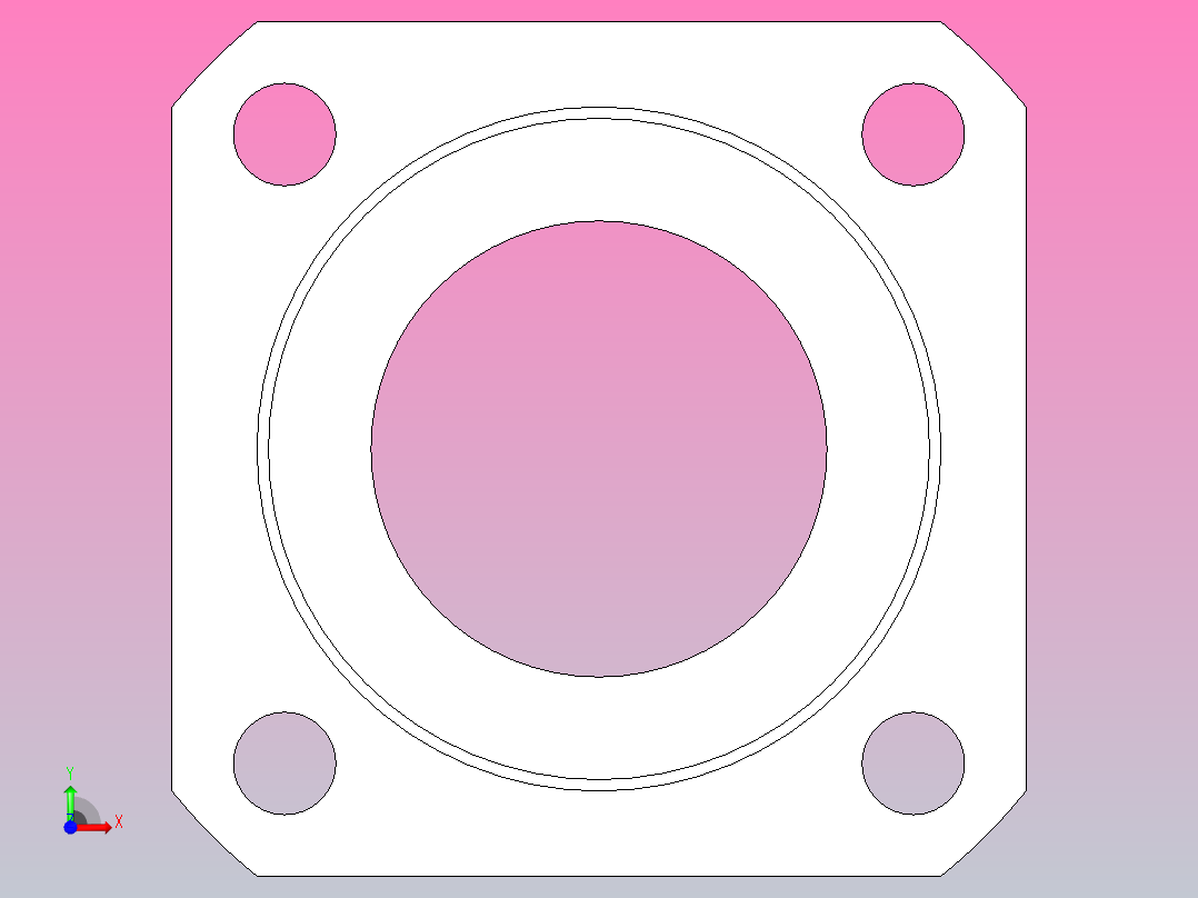 LMK亚洲标准型直线轴承_法兰式[LMK40UU]前视图