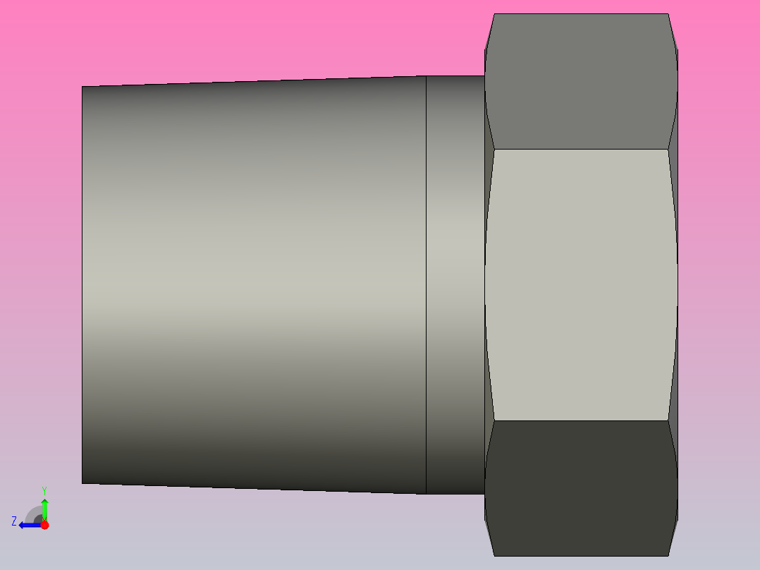 管螺纹接头1-2_x_1-8_ptr-s右视图