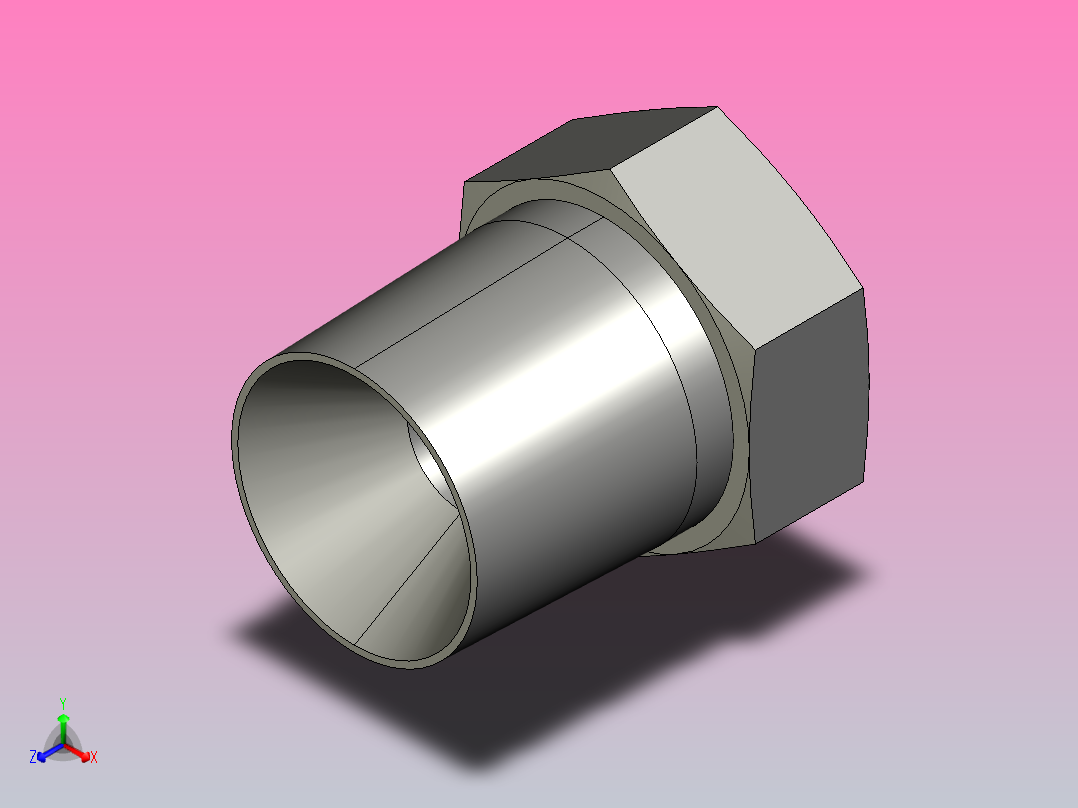 管螺纹接头1-2_x_1-8_ptr-s正等轴测图