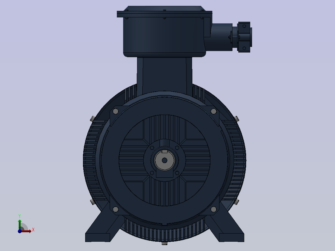 三相异步电动机YB3-280S-2前视图