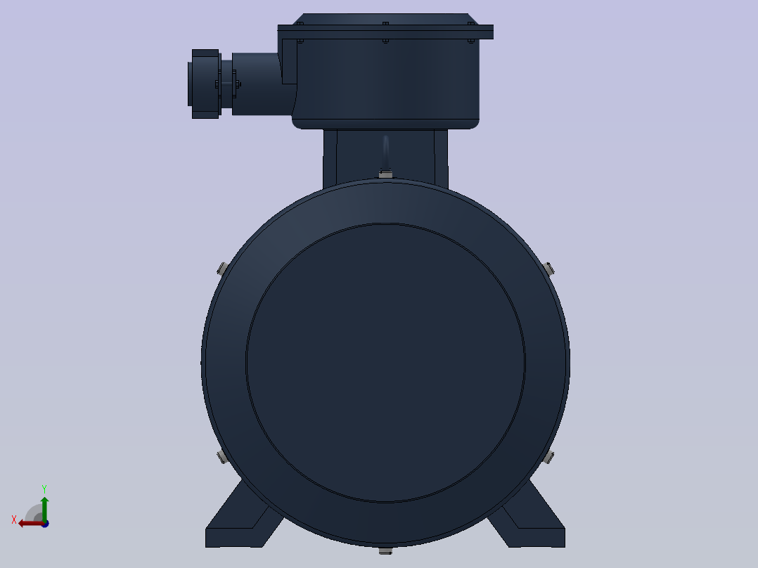 三相异步电动机YB3-280S-2后视图