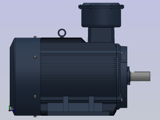 三相异步电动机YB3-280S-2左视缩略图