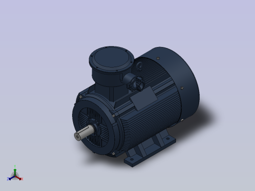 三相异步电动机YB3-280S-2正等轴测缩略图
