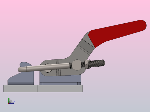 带螺钉的钣金锁夹左视缩略图
