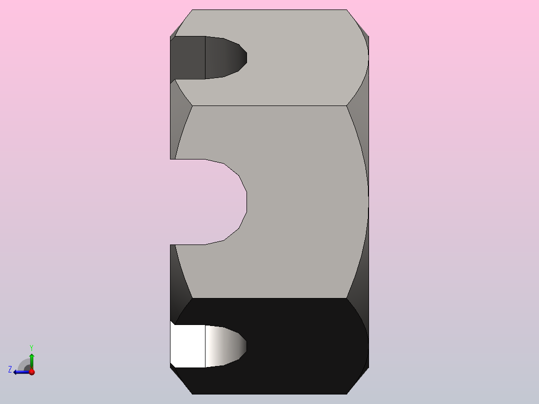 参数螺母右视图