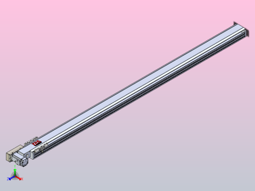 皮带直线轴半封闭可选导轨TPA-HNB-120D-110-L2000-ML-Y-P40-N3