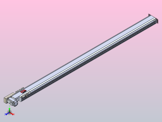皮带直线轴半封闭可选导轨TPA-HNB-120D-110-L2000-ML-Y-P40-N3正等轴测缩略图