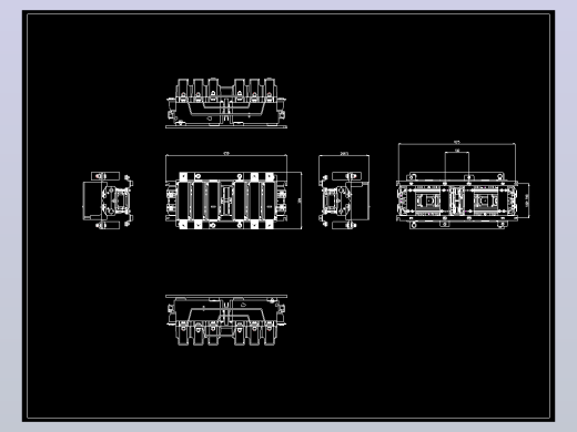 NC2-630Ns 3P交流接触器外形安装尺寸图202412
