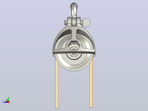 尼龙绳d12mm的膨胀索具滑轮d130mm右视缩略图