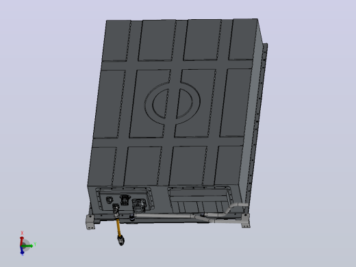 储能液冷电池包3D模型