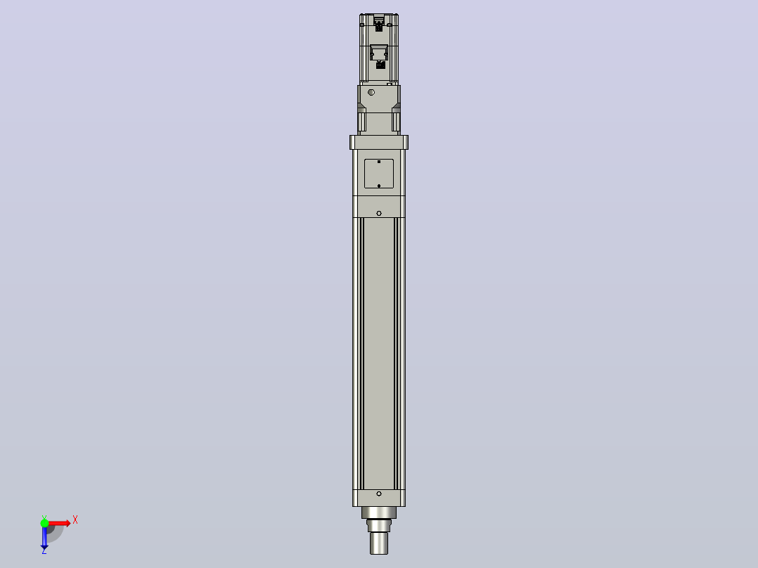 轻载电动缸TPA-ESR100-3210C-L400-M-W-P75-JX-C3俯视图