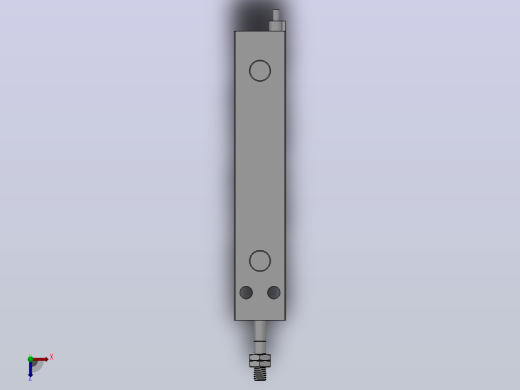 自由安装型气缸HCU系列[HCDU-640DM9BS]俯视缩略图