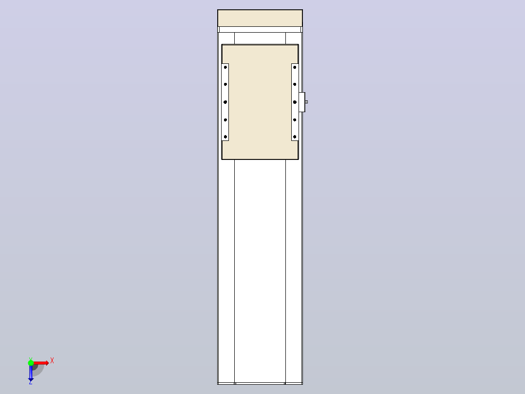 滚珠丝杠直线轴带导轨全封闭TPA-HCR-220D-3210C-L550-MP-Y-P1K-N3俯视图