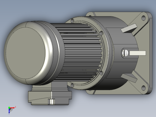 0.75KW-CV型立式三相铝毂（刹车）马达减速机_CV32-750俯视缩略图