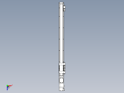 滚珠丝杠直线轴内置导轨TPA-GCR-40-1210C-L500-M-M10-N3俯视缩略图