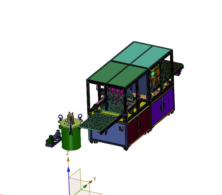 多工位的灌胶模具成型设备