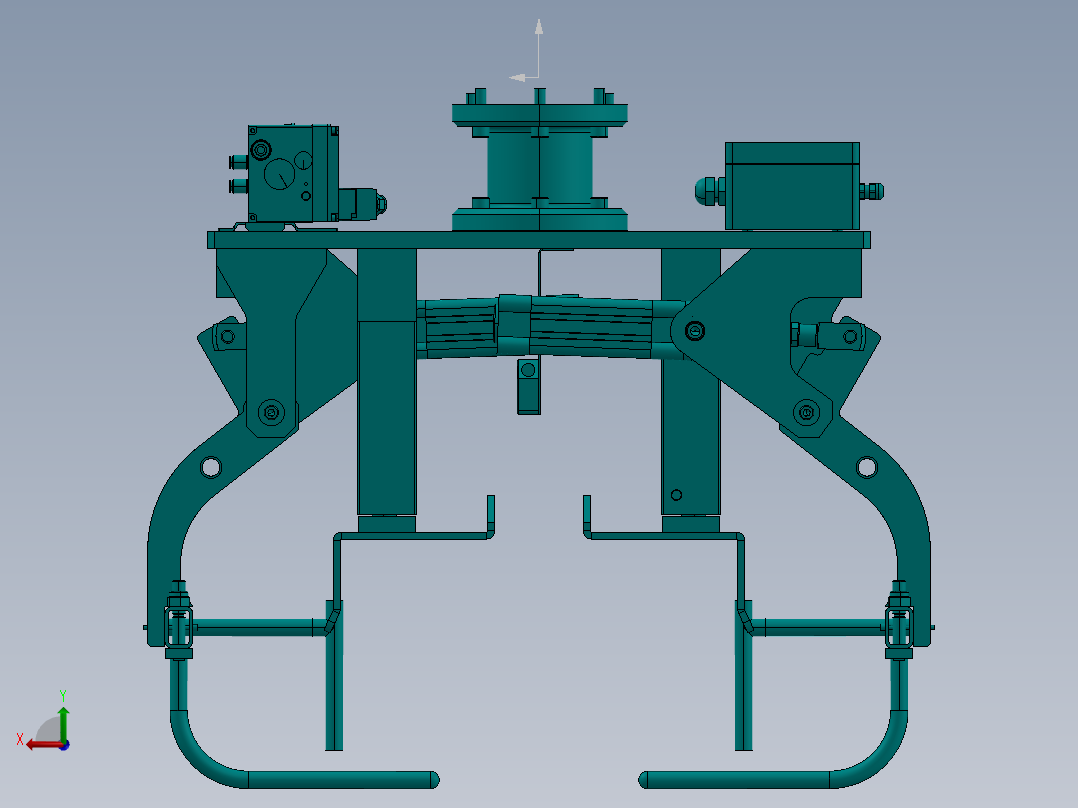 包装袋夹具后视图