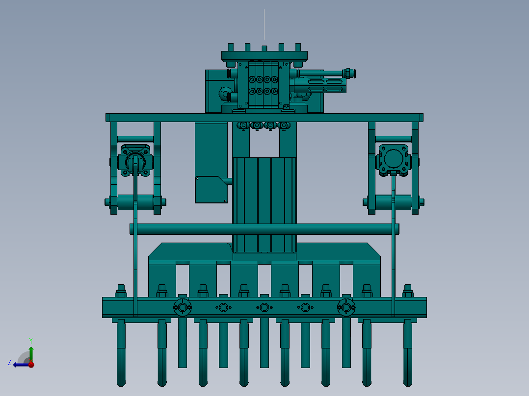 包装袋夹具右视图