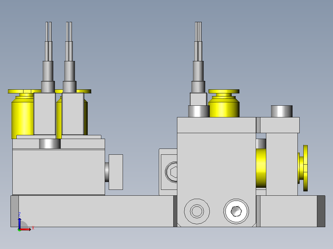 标贴的位置调整前视图