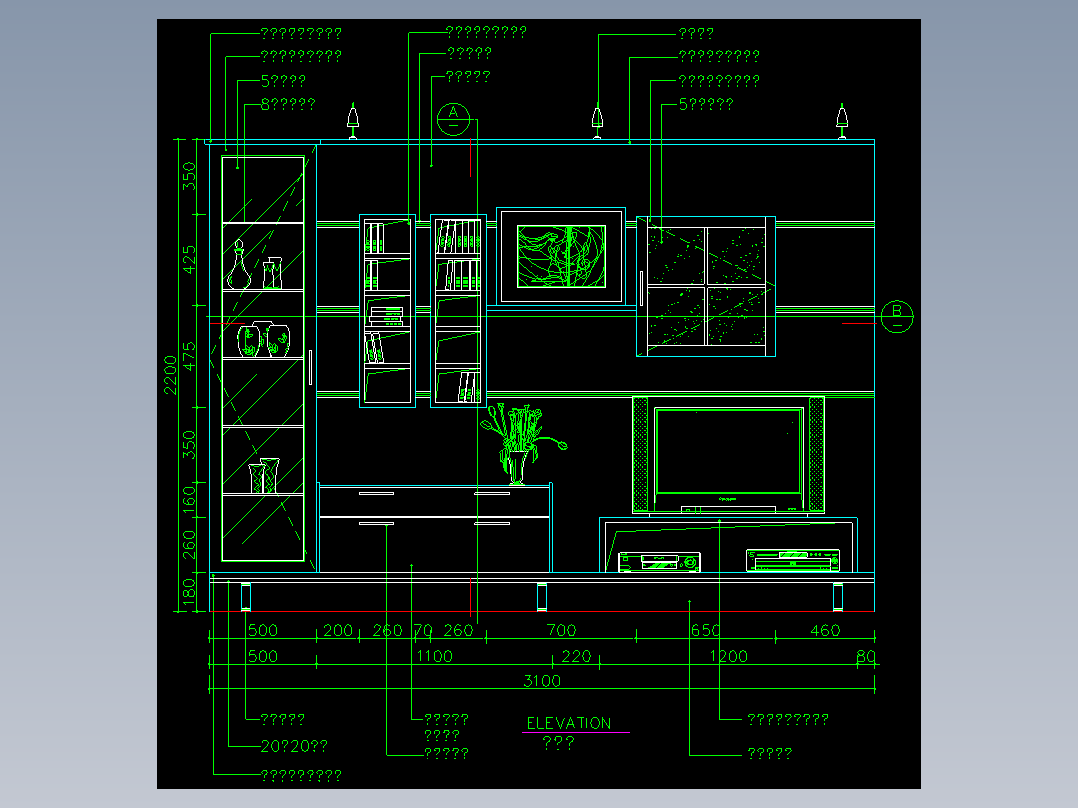 家装类CAD图块(四)-FH01045B