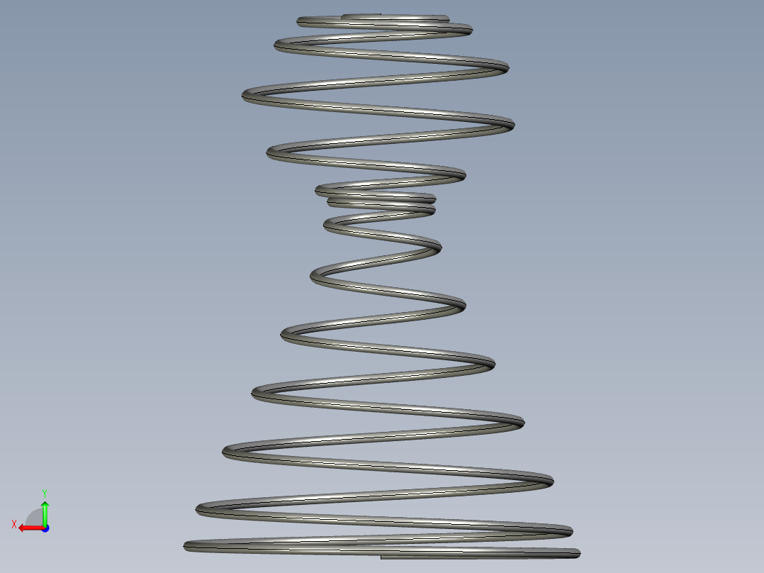 solidworks塔式 弹簧设计后视图
