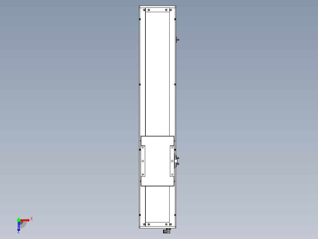 Toyo东佑达直线模组-ECH17-550-M-400W+煞車俯视图