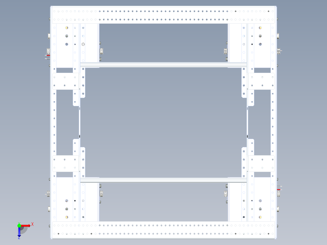 麦克拉姆轮——定向轮转化驱动底盘俯视图