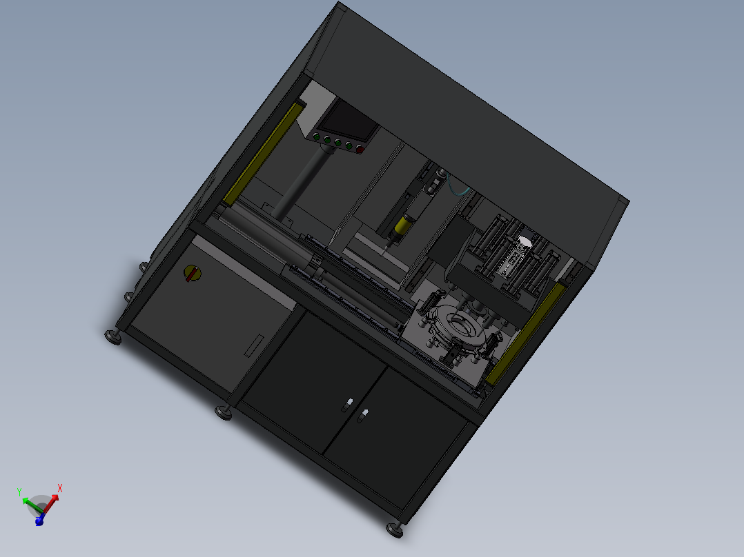 螺纹通止检测专机 螺纹检测机 非标自动化设备3D图纸3D模型