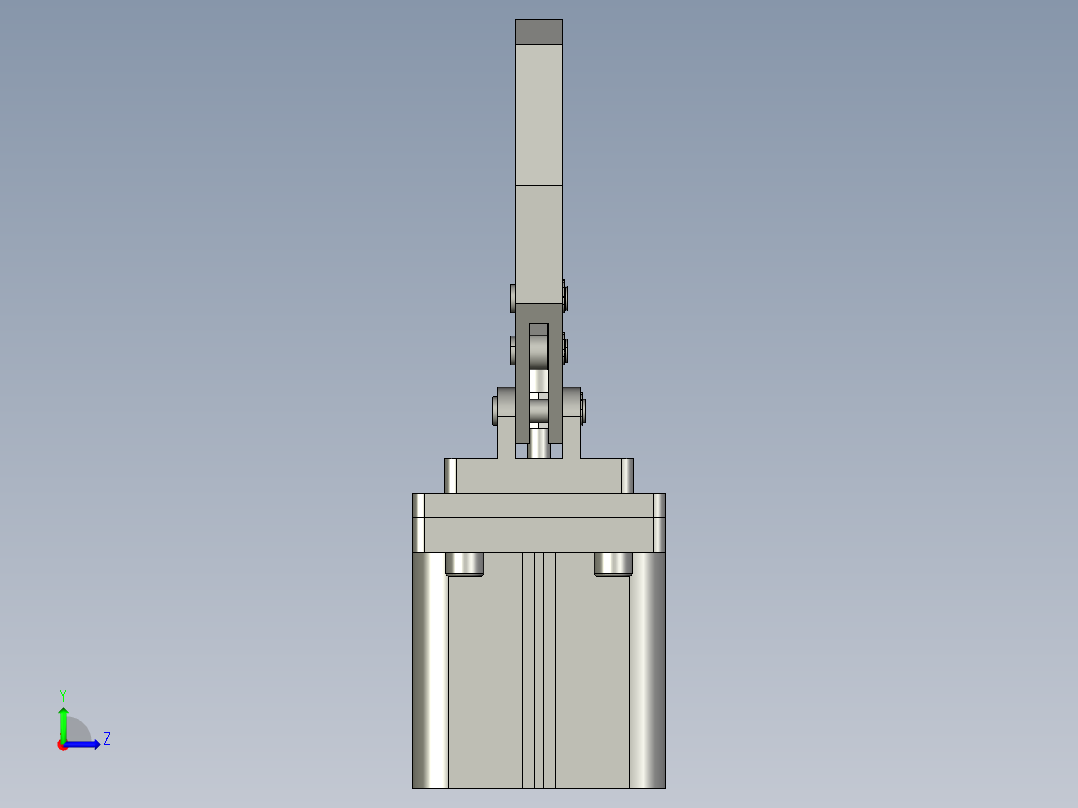 气动机械爪设计三维 1021209左视图