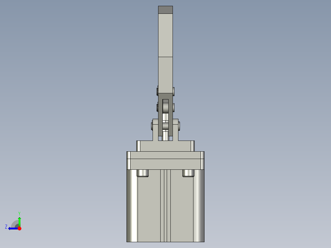 气动机械爪设计三维 1021209右视图